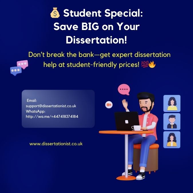 dissertionist's tweet image. 💰 Student Special: Save BIG on Your Dissertation!
📢 Caption: Don’t break the bank—get expert dissertation help at student-friendly prices! 💯🔥
📌 Email: support@dissertationist.co.uk
#StudentDiscounts #DissertationDeals #SaveMore