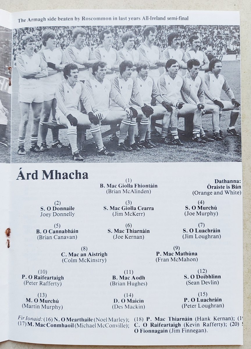 1981 national football league Dublin v Armagh. #gaacollector