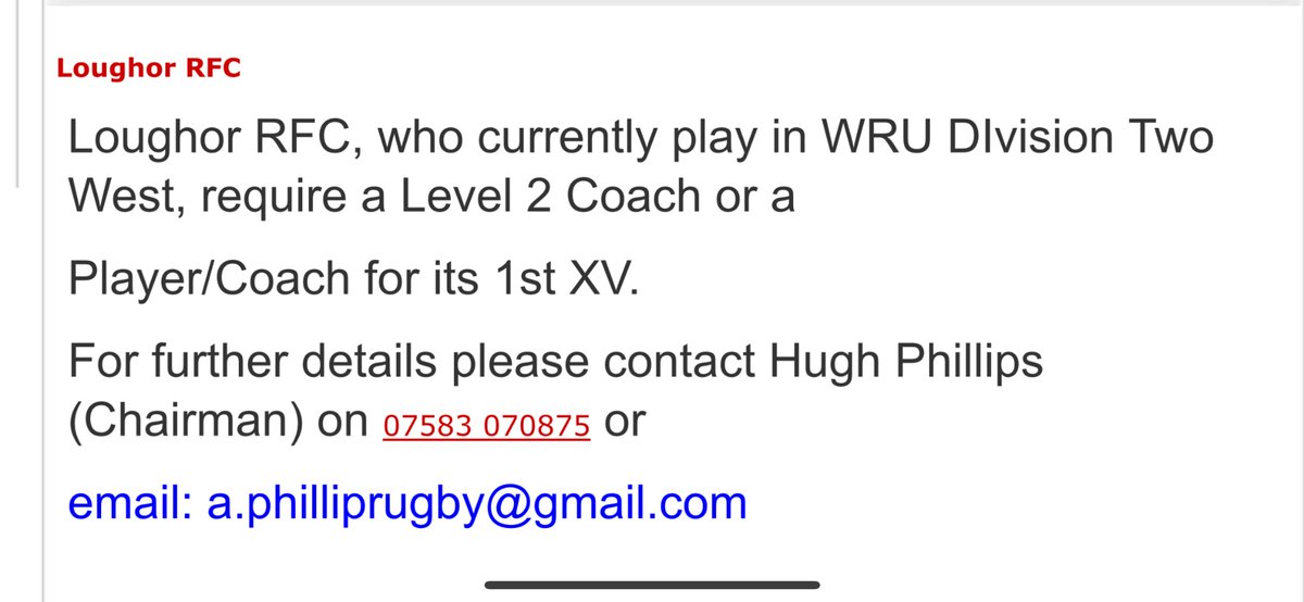 Loughor RFC (@loughorrfc) on Twitter photo 