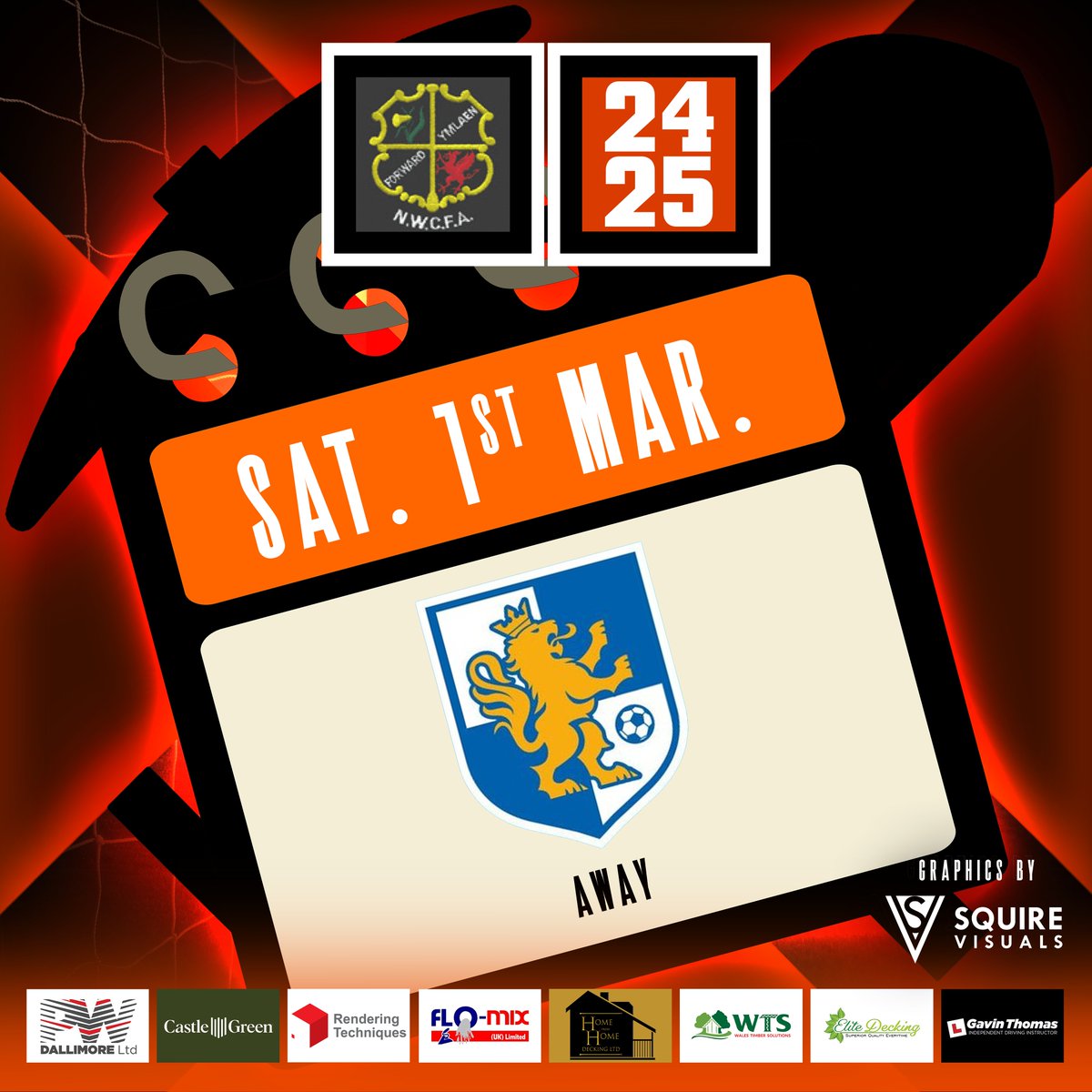 🟠 𝐍𝐖𝐂𝐅𝐀 𝟐𝟒/𝟐𝟓 - 𝐌𝐀𝐑𝐂𝐇 𝐅𝐈𝐗𝐓𝐔𝐑𝐄𝐒 ⚫️

Here are our NWCFA League Fixtures for March 2025!

[A] | Sat. 01/03 | <a href="/LlandyrnogFC/">Llandyrnog United</a> [NWCEFL]

#UpTheMiners 🟠⚫️