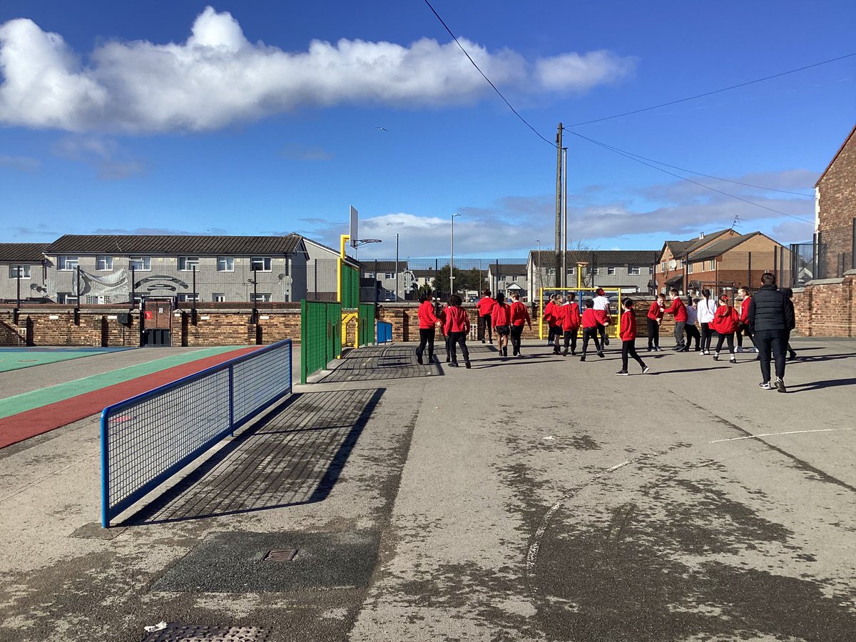 Orchid class had fun outside during one today as they worked on their athletic skills. #StFinbars #StFinbarsPE