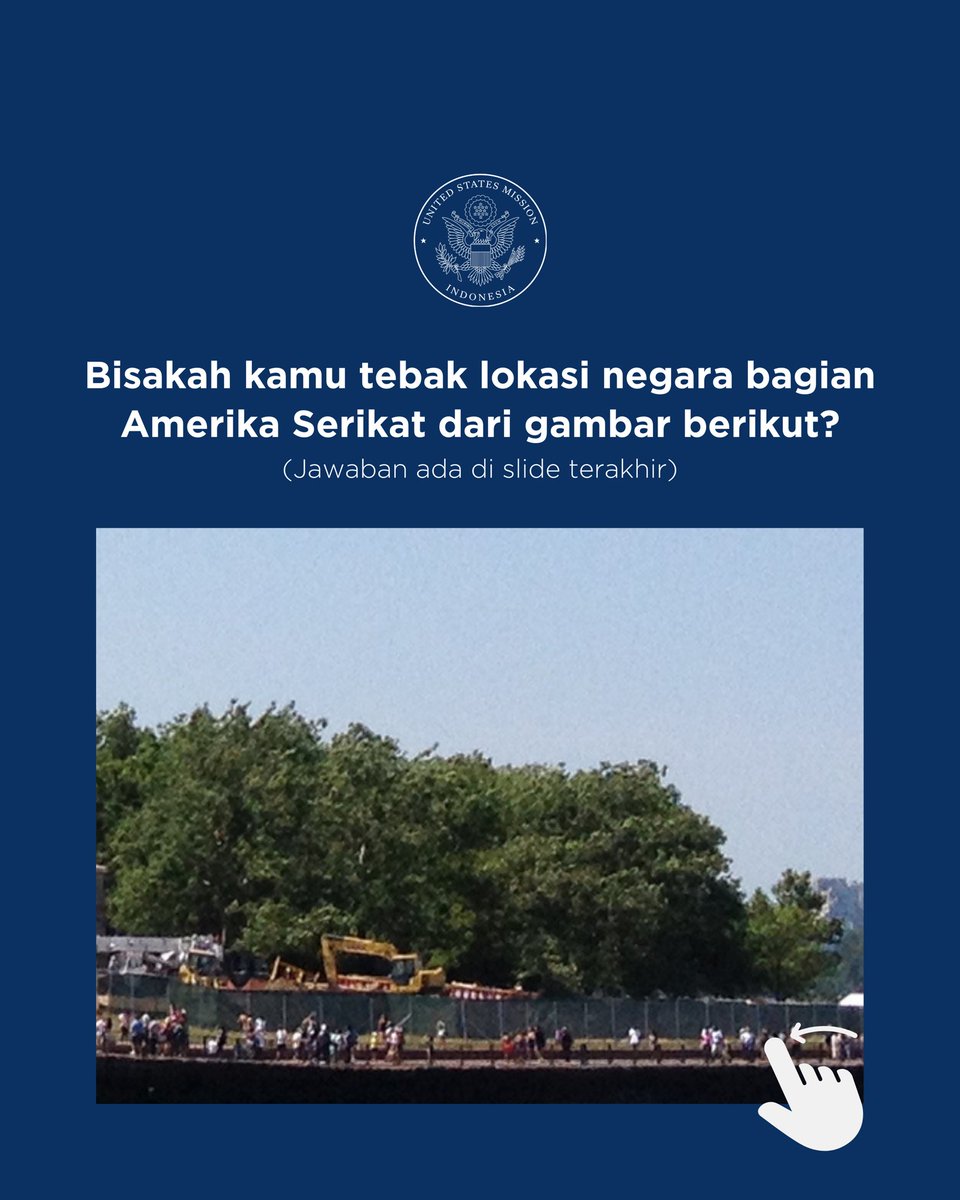 usembassyjkt's tweet photo. Coba tebak landmark terkenal di AS ini dan di negara bagian mana letaknya dari gambar-gambar close-up berikut ini! 🤔 Perhatikan baik-baik yaaa dan swipe right to see the twist! Ayo absen yang berhasil jawab dari awal dan tag temanmu untuk ikut tantangan ini! 🇺🇸✨ #NameTheState https://t.co/efFM6tt9D7