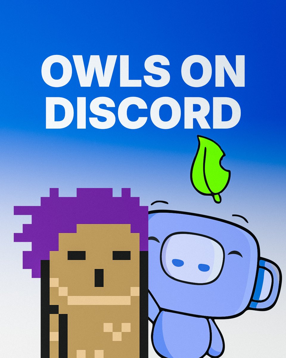 OwlsLabs's tweet photo. 🦉  Owls on Discord 🦉 

The nest is finally open. 🦉 Join our official Discord server to connect with the community, get real-time updates, and be part of the Owls ecosystem.

🔗 Join now: https://t.co/U75ecuctwC https://t.co/ZcAHZcLQjz