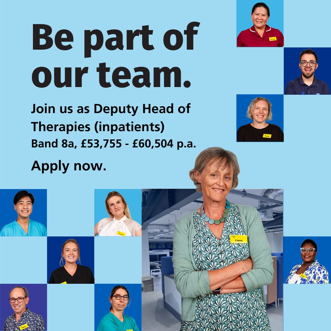 Are you an experienced and ambitious Allied Health Professional with a passion for inpatient care?

This is your chance to step into a pivotal role <a href="/RUHBath/">RUH Bath 🏥</a> as Deputy Head of Therapies (inpatients)

Find out more 👉 tinyurl.com/y2cfsftj

#AHPs #JoinUs #ApplyNow