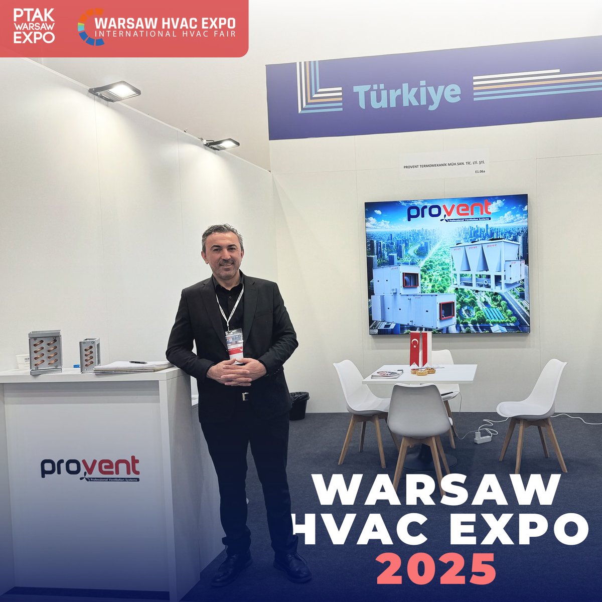 proventtermo's tweet photo. Warsaw HVAC Expo'dayız!

#HVAC #WarsawHVACExpo #PROVENT #AirCooledChiller #WaterCooledChiller #FanGroups #PTAKWarsawExpo https://t.co/Q7GOyCq9Rt