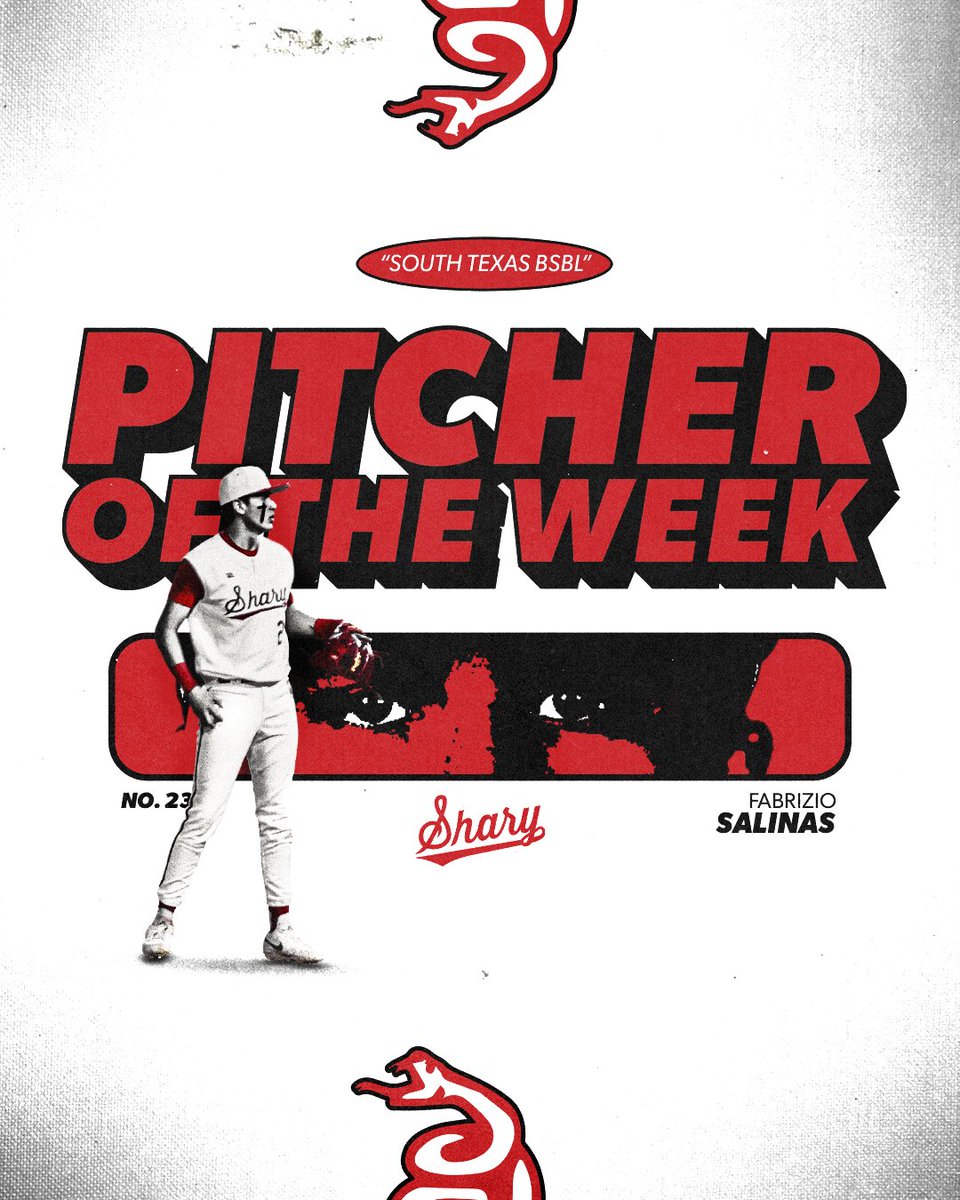 Congratulations to <a href="/Fabrisalinas24/">Fabrizio Salinas</a> on being named <a href="/SouthTexasHigh1/">South Texas High School Baseball</a> Pitcher of the Week. 
7 IP 3 H 0R 10 Ks