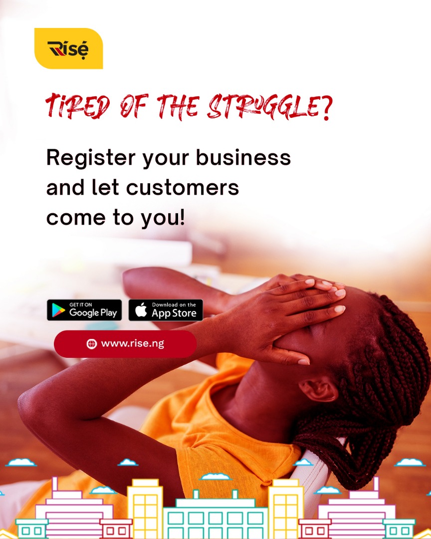 riseapp_ng's tweet photo. Are you struggling to find customers? We can help. Register your business on Risé and let customers come to YOU! Go to: https://t.co/6Zw5IIJ9EX today. #businessowners #lagosbusiness #findcustomers https://t.co/KHUmFnzFrZ