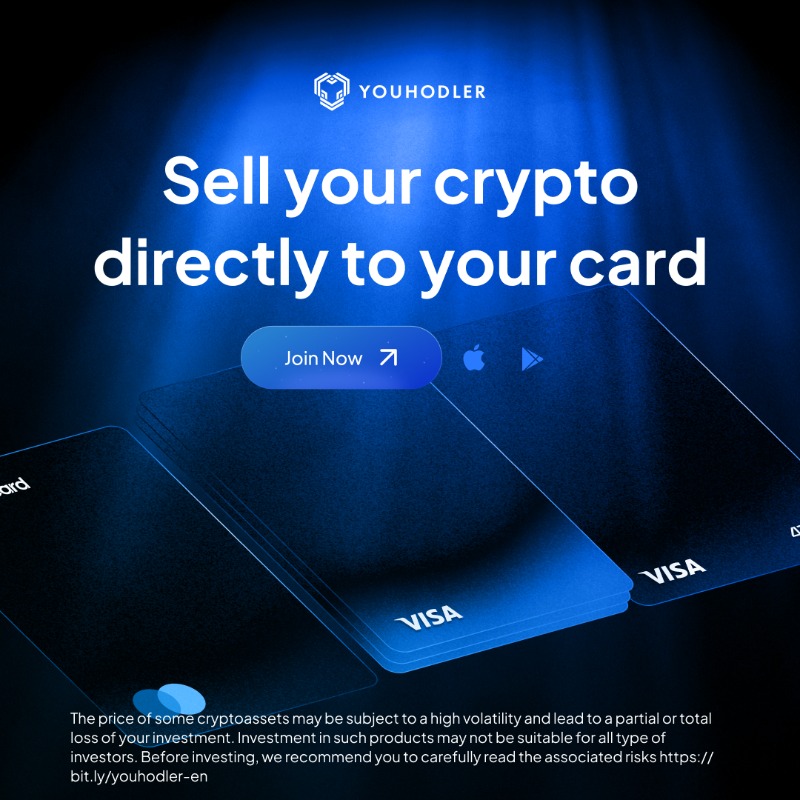 YouHodler's tweet photo. 💳 Convert your crypto to cash, sent directly to your card!
✅ Simple, fast, and hassle-free.