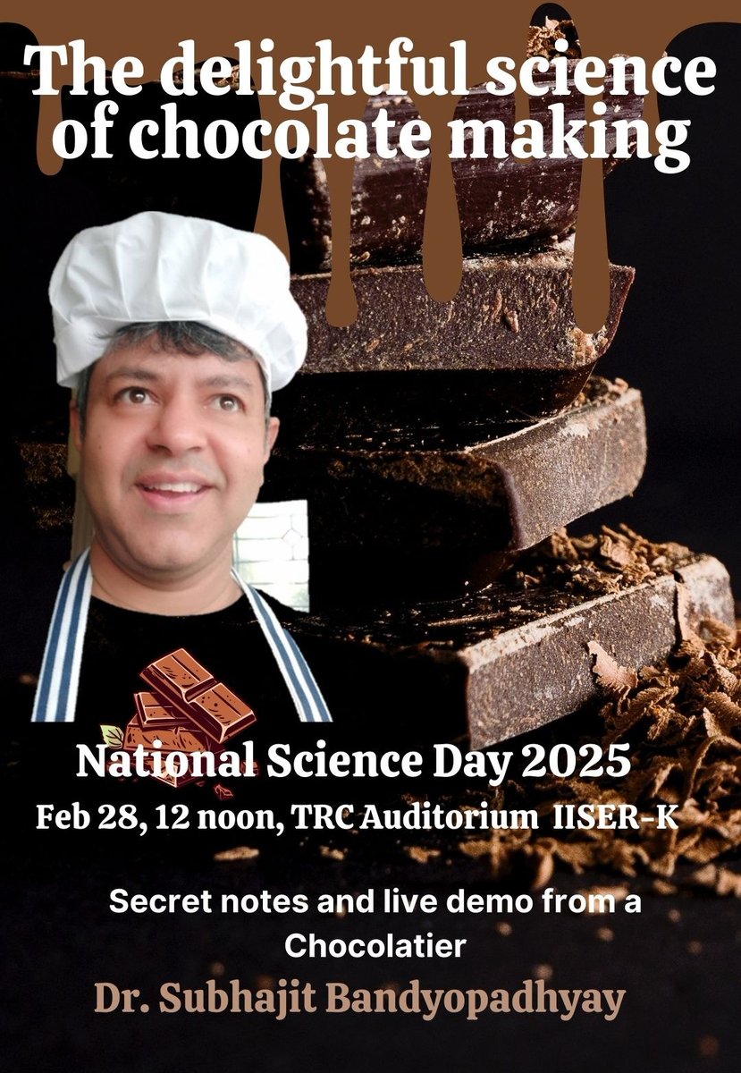Light Lab (@the_lightlab) on Twitter photo All are invited to attend my fun session on the occasion of National Science Day where I will be discussing the history and science of chocolate making. Children and grown ups are welcome <a href="/iiserkol/">IISER Kolkata</a> All are invited to attend my fun session on the occasion of National Science Day where I will be discussing the history and science of chocolate making. Children and grown ups are welcome <a href="/iiserkol/">IISER Kolkata</a>
