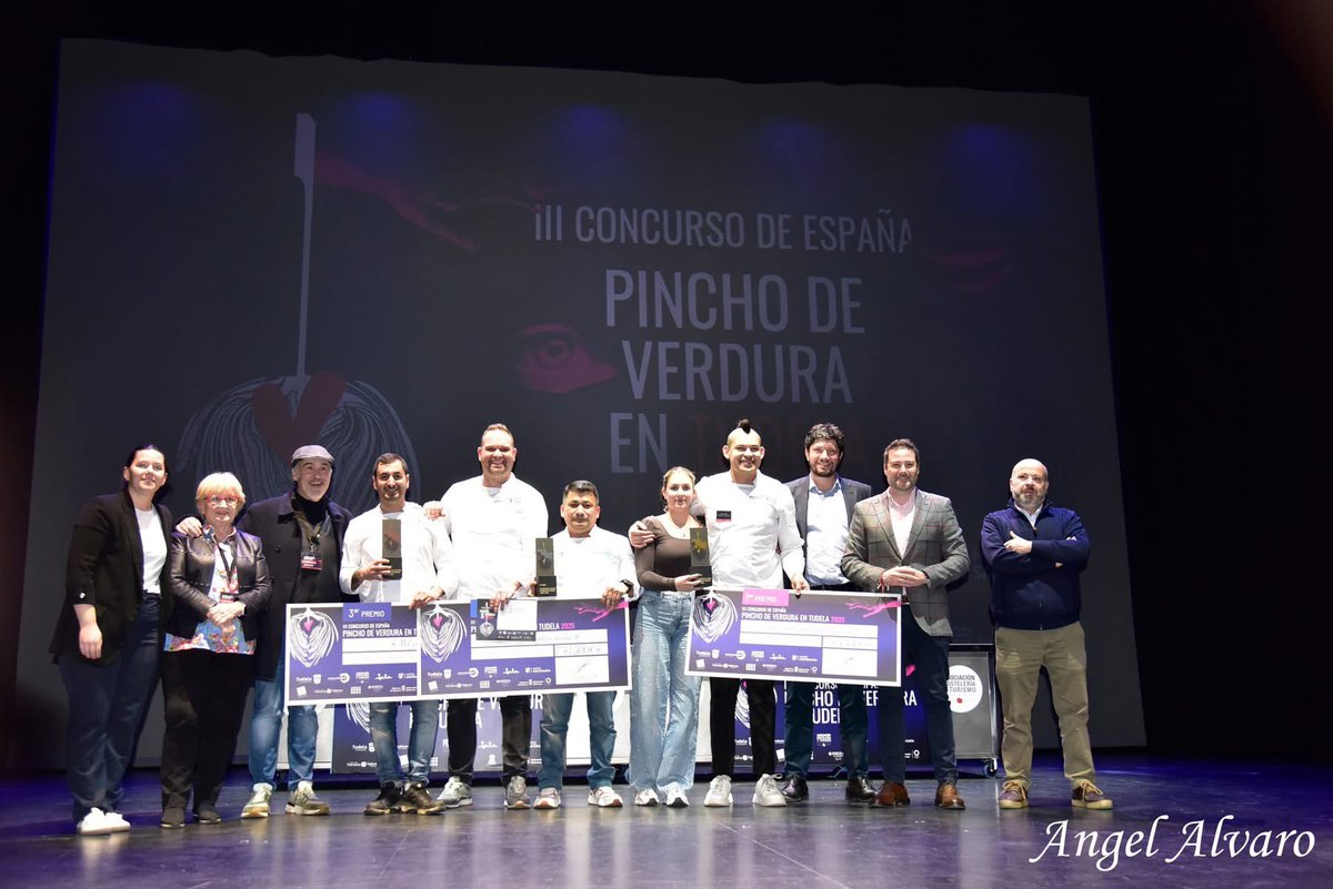 alextoquero's tweet image. El #premio al mejor #pincho de #verdura de #España 2025, celebrado en #Tudela #Navarra, viaja a Canfranc. Enhorabuena Ariel Mungia de Hotel Canfranc Estación de #Huesca. Enhorabuena a premiados y a los finalistas. Seguimos poniendo a Tudela en el mapa. #tudelacapitaldelaverdura