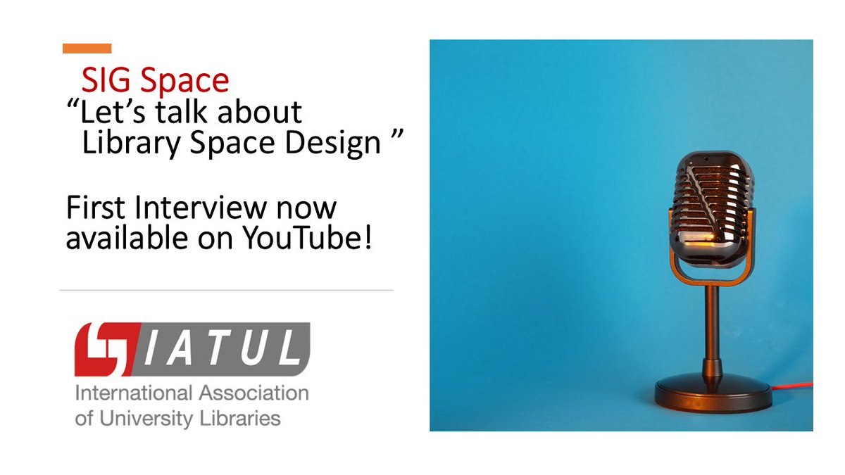 IATUL (@iatulorg) on Twitter photo 📚🆕Series: Library Space Design
#IATUL’s SIG on Library Space brings you conversations with architects & designers on the future of libraries.
🎤 First up: Library Design: Opportunities & Challenges with <a href="/korneliatanchev/">Kornelia Tancheva</a> & Anne Chen.
▶️ Watch: bit.ly/4ketZS4 📚🆕Series: Library Space Design
#IATUL’s SIG on Library Space brings you conversations with architects & designers on the future of libraries.
🎤 First up: Library Design: Opportunities & Challenges with <a href="/korneliatanchev/">Kornelia Tancheva</a> & Anne Chen.
▶️ Watch: bit.ly/4ketZS4