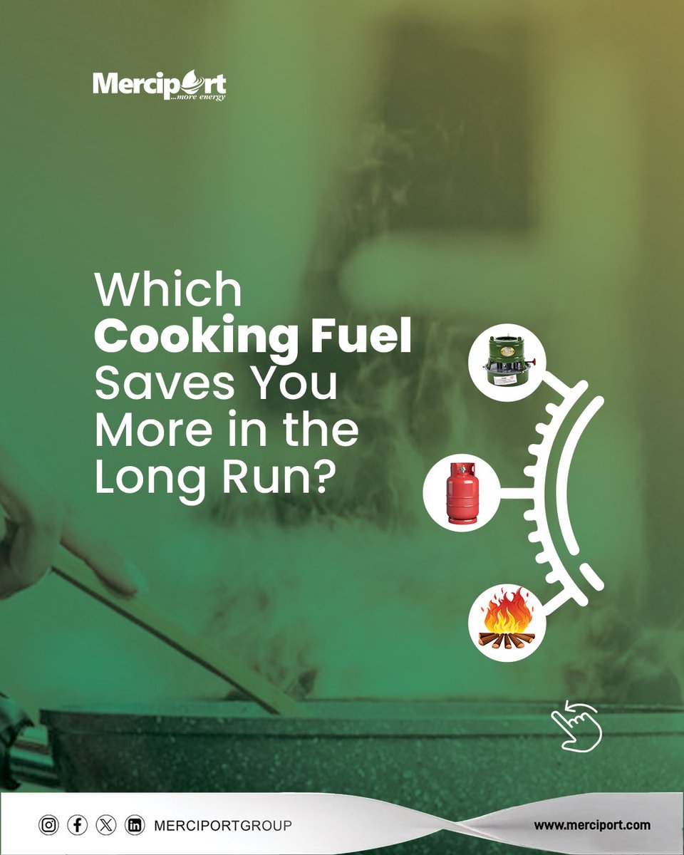 Merciportgroup's tweet photo. Choosing the right cooking fuel isn’t just about cost

—it’s about efficiency, health, and long-term impact. 

While traditional fuels like firewood and kerosene may seem affordable, they come with hidden costs that affect both households and the environment. https://t.co/jECZ09FWR7