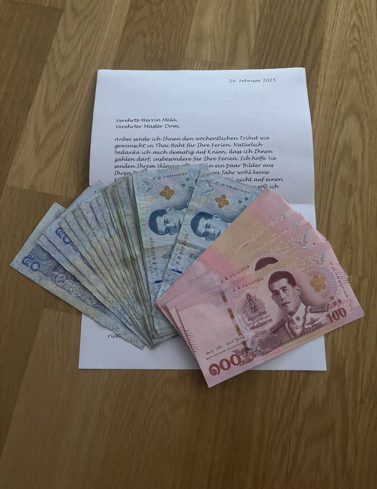 Ein bisschen Feriengeld für mich und den Master <a href="/Herrinmaster201/">🇨🇭Master Dom & Herrin Mela</a> vom <a href="/echter_loser/">Echter Loser</a> 👏