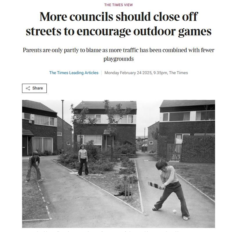OneChiswick is shocked and disappointed that <a href="/thetimes/">The Times and The Sunday Times</a>  says children are more important than the convenience of SUV drivers.  We hope that anti-LTN correspondent <a href="/andrewellson/">Andrew Ellson</a> will put an end to this nonsense and copy and paste an article opposing any restrictions to drivers.