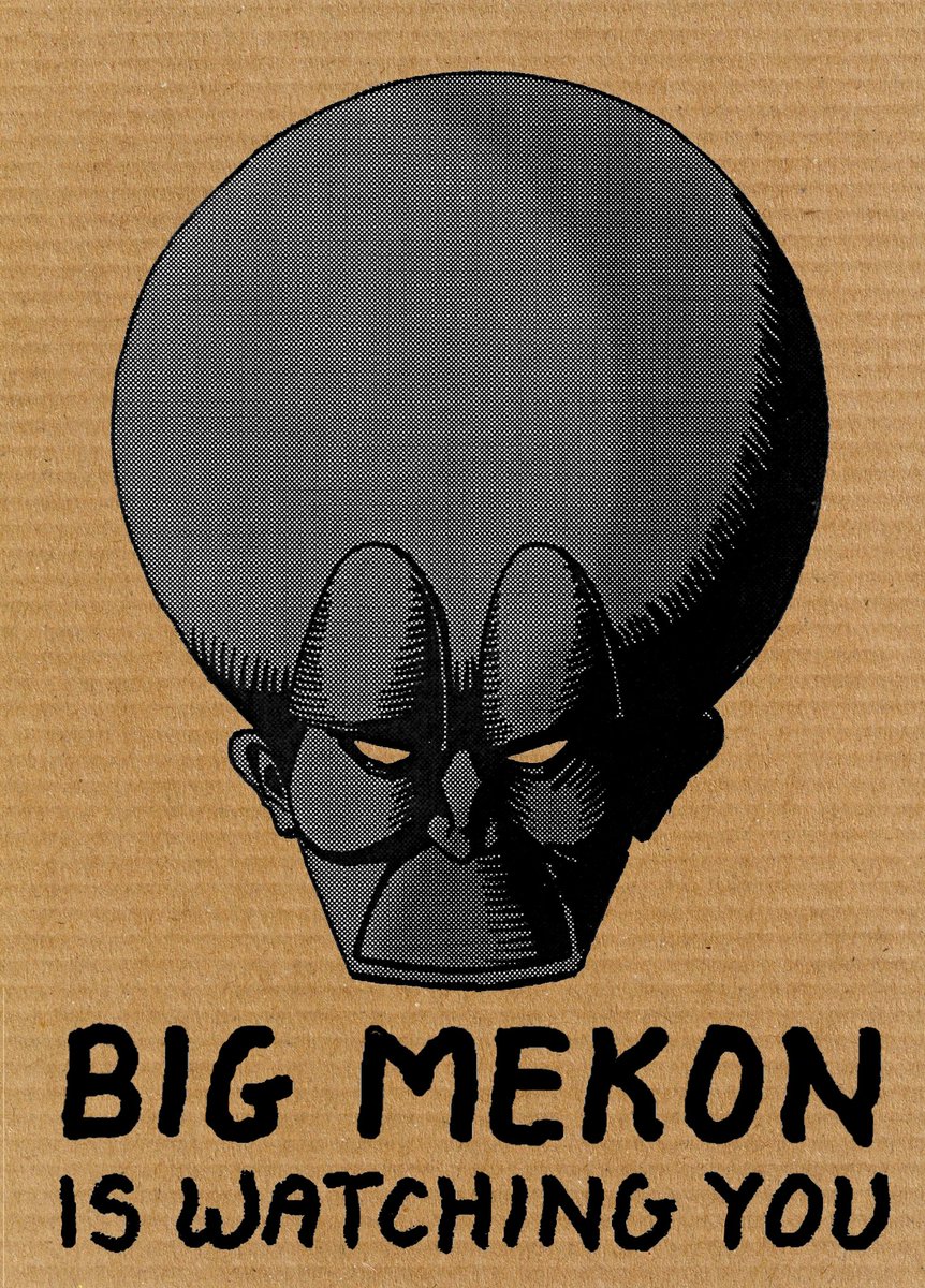 New blog post "BIG MEKON IS WATCHING YOU".  Read all about this giant headcase  here

bit.ly/3Db58ht