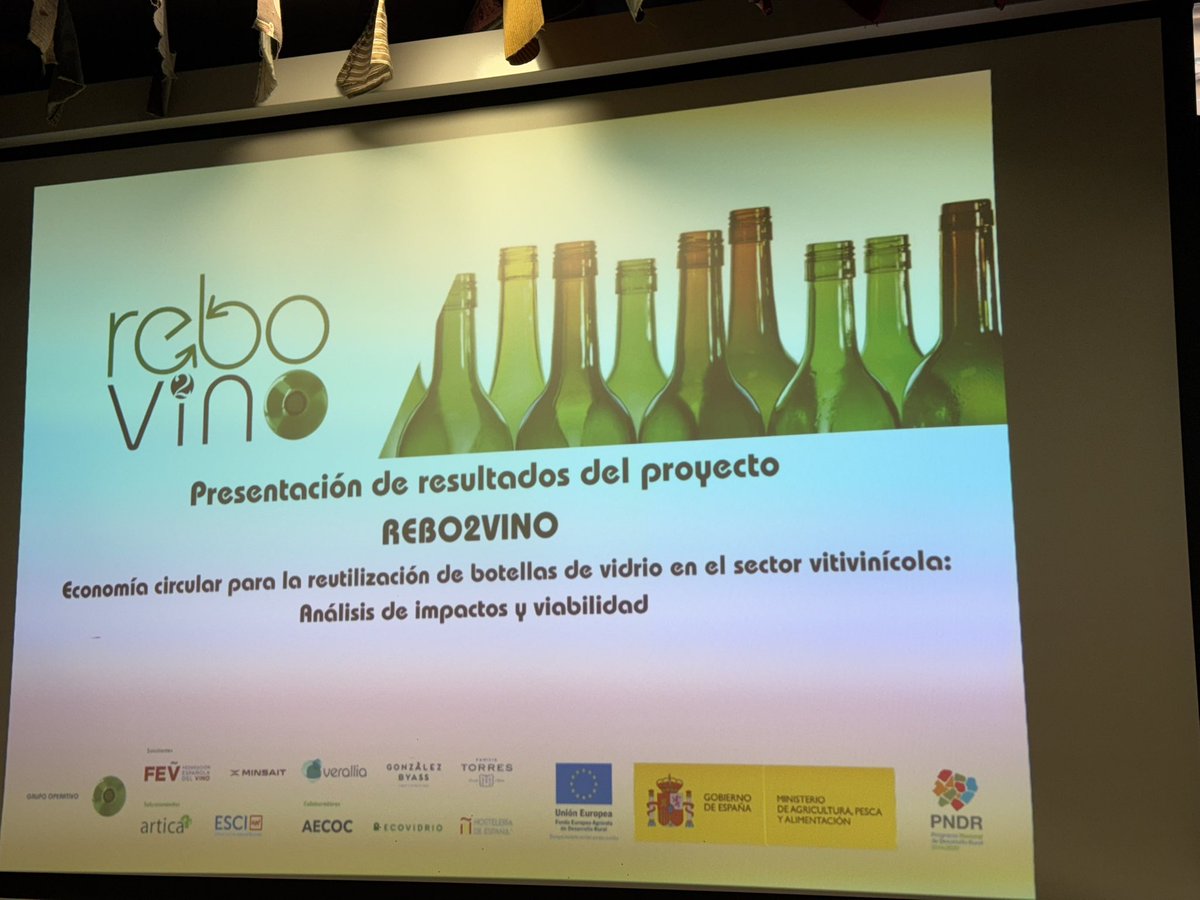 #REBO2VINO | Todo preparado para la presentación de resultados de este proyecto basado en la Economía circular para la reutilización de botellas de vidrio en el sector vitivinícola. 
✔️Análisis de impactos y viabilidad.