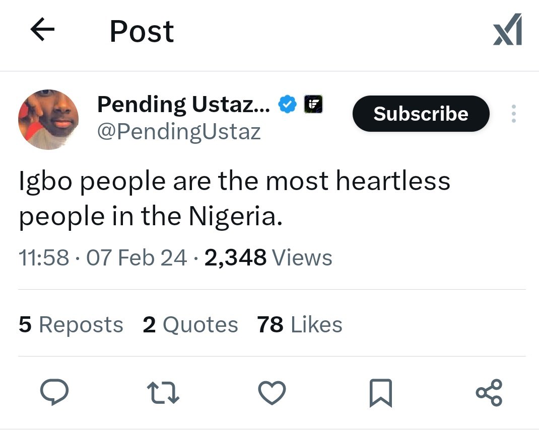 Voiceofigbos's tweet photo. You hate Igbo people but you want to use Igbo people to gather engagement, it will never be well with you https://t.co/G1WCq1QeL8