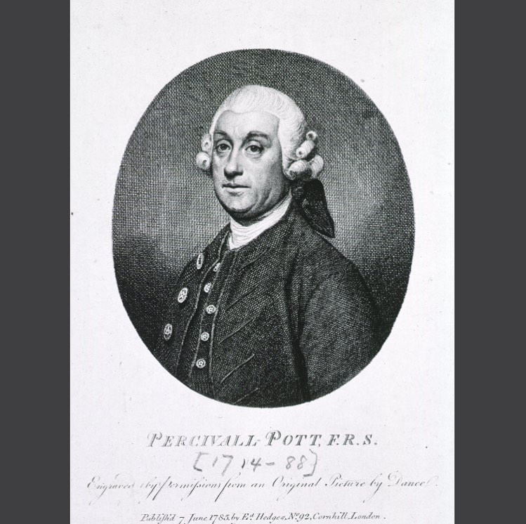 PastMedHistory's tweet photo. Percivall Pott (1714-1788) was an English surgeon who was one of the founders of orthopaedics. He was also the first scientist to demonstrate that a cancer may be caused by an environmental carcinogen. #histmed #historyofmedicine #historyofsurgery #pastmedicalhistory https://t.co/cJmN2mopYO
