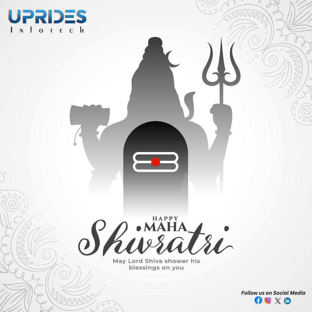 upridesinfotech's tweet photo. Wishing You All a Blessed #MahaShivaratri

#UpRidesInfotech sends heartfelt wishes to everyone on this sacred occasion of Maha Shivaratri. May the divine energy of #LordShiva bring you strength, peace, and prosperity.  #HarHarMahadev

#mahadev #mahakal #bholenath #shivshakti https://t.co/WhhotkVCDV