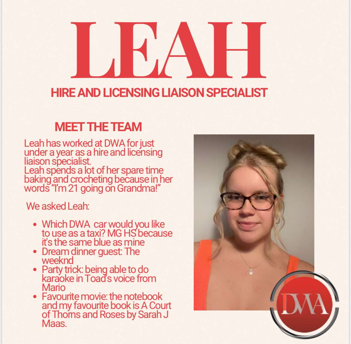 TAXICLAIMASSIST's tweet photo. Meet Leah🌼 https://t.co/kYIGlEmNwk