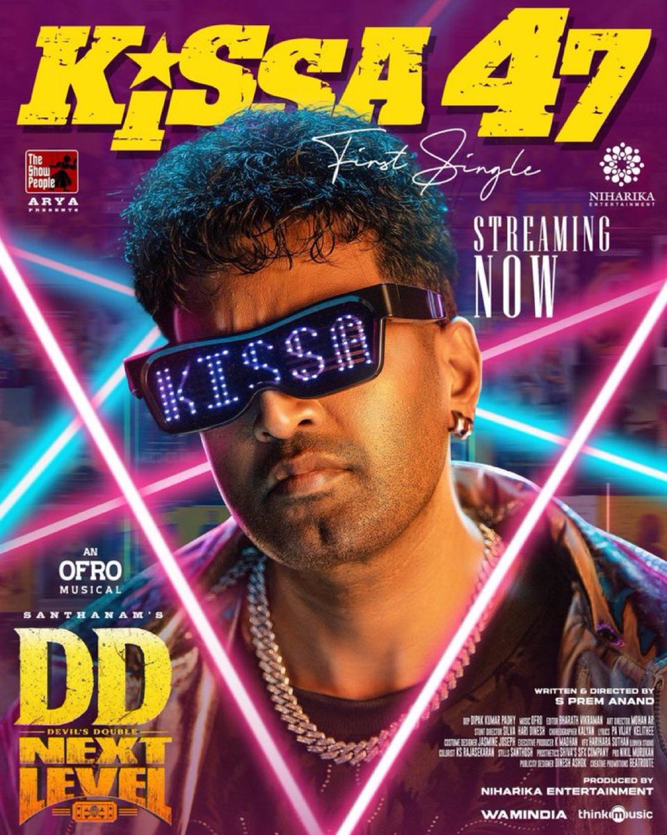 saloon_kada's tweet photo. #DDReturns2 | #DDNextLevel First Single #Kissa47 Lyrical Video 🔥
Link - https://t.co/ZPyNn6So4R

Stars : Santhanam - Selvaraghavan - GVM - Yashika Anand - Geethika
Direction : Prem Anand (DD Returns)
Production : Arya - The Show People

MAY 2025 Theatrical Release!! https://t.co/0Pxf4eDBXT