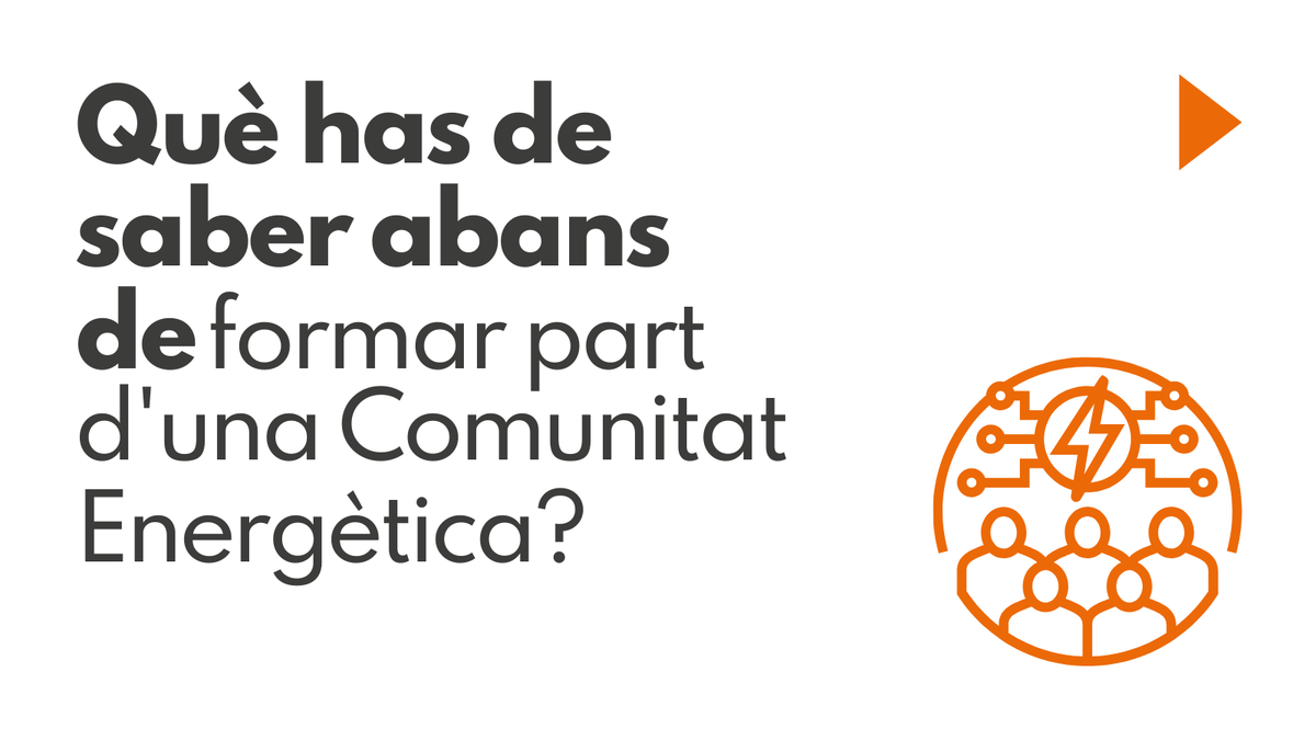 GiDomus's tweet image. 🏘 Què has de saber abans de formar part d'una comunitat energètica?

Avui en dia, les comunitats energètiques s'estan convertint en una opció cada cop més popular per a aquells que volen estalviar en la seva factura de la llum i contribuir a la sostenibilitat del planeta.
