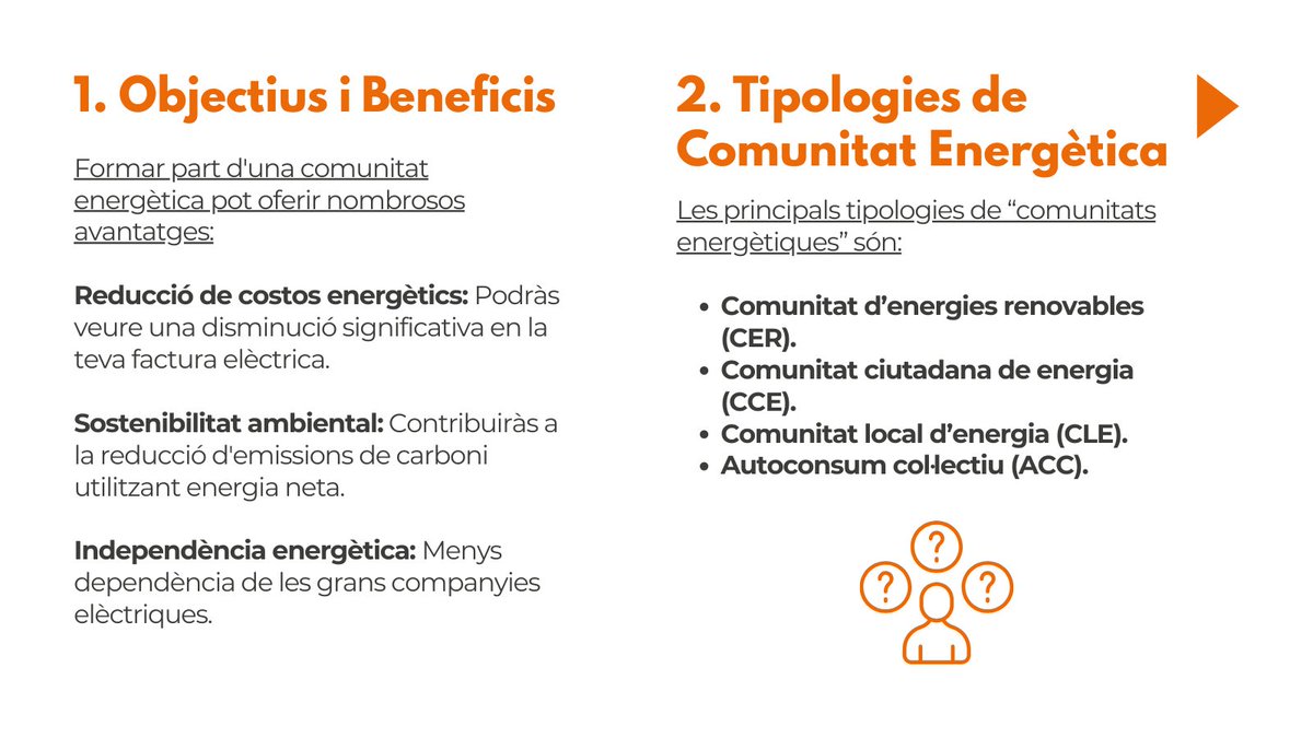 GiDomus's tweet image. 🏘 Què has de saber abans de formar part d'una comunitat energètica?

Avui en dia, les comunitats energètiques s'estan convertint en una opció cada cop més popular per a aquells que volen estalviar en la seva factura de la llum i contribuir a la sostenibilitat del planeta.