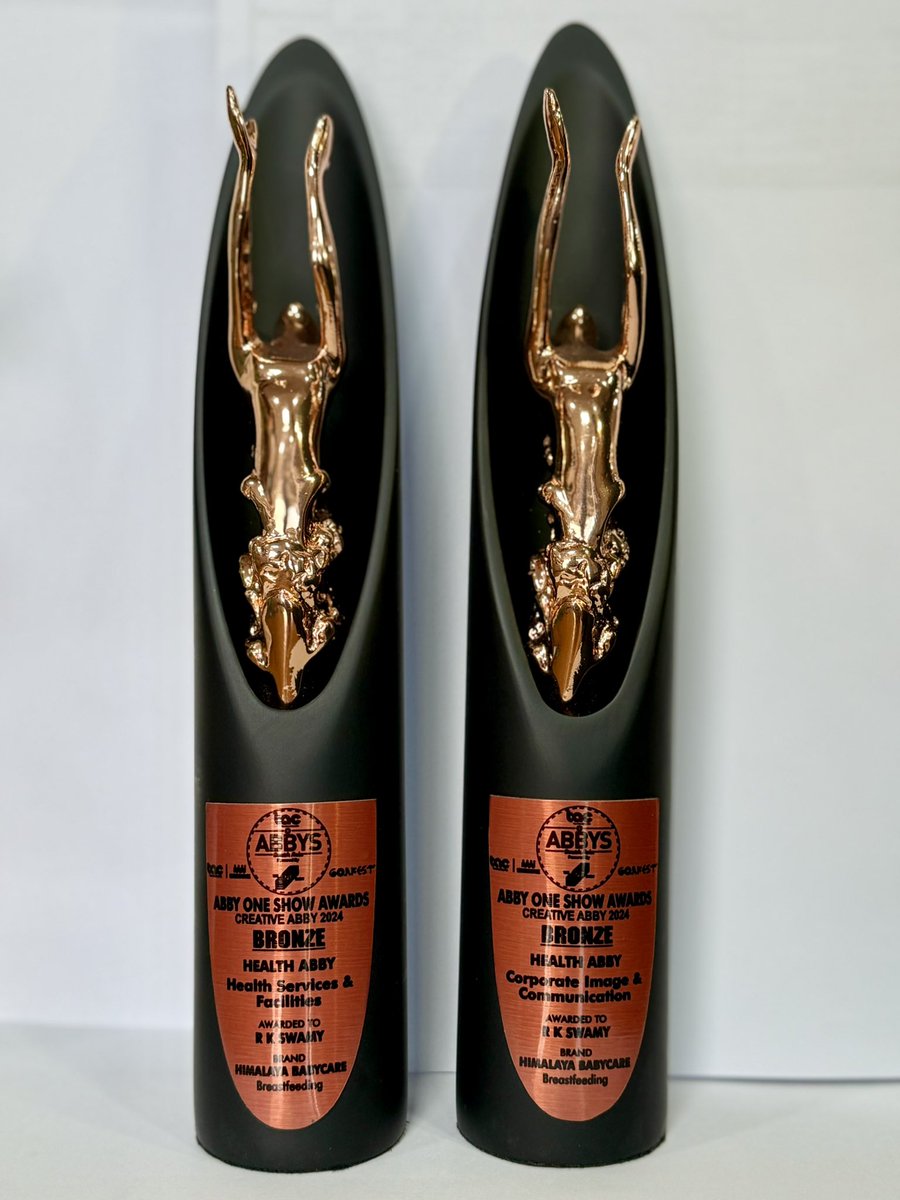 We are thrilled to announce that Himalaya BabyCare has won two prestigious 🥉 awards at The Abbys🏆, the Oscars of Indian ad awards! ✨🎉

We received the awards for our impactful breastfeeding film under the “Corporate Image &amp; Communication” and “Health Service &amp; Facilities”