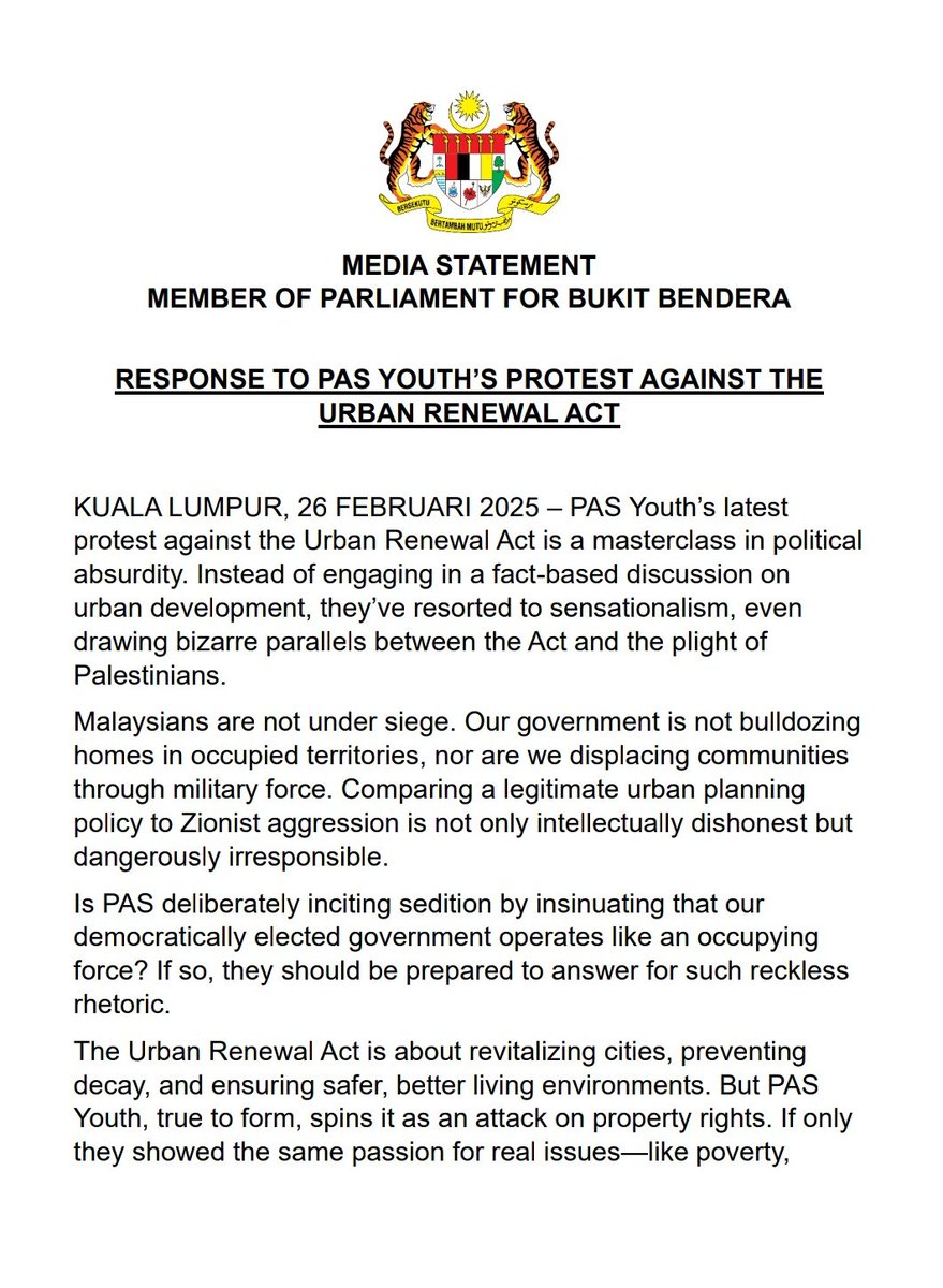 syerleena's tweet image. Exposing PAS Youth’s dishonesty – twisting facts won’t change the truth. Here is my statement in full #FactOverFiction #Malaysia #KitaBangsaMalaysia