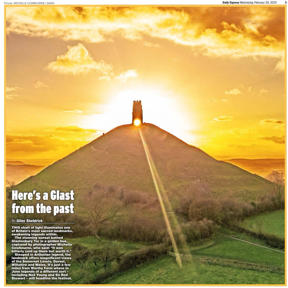 Glastomichelle's tweet image. Nice to see a few of my images in the press today. Thanks to @DeanMurraySWNS for reminding me to send them in.