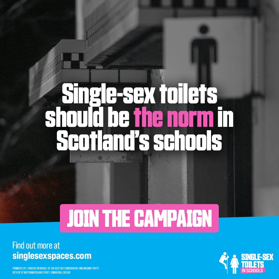 It's common sense that every child should have access to single-sex toilets in Scotland's schools. 

Join our campaign if you agree: singlesexspaces.com