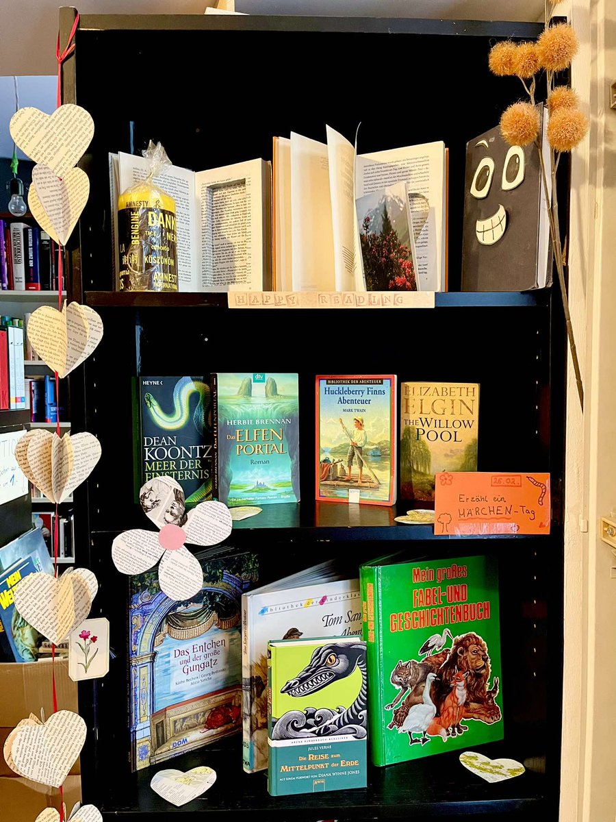 Heute ist „Erzähl ein Märchen“-Tag. Daher laden wir euch herzlich ein, uns einen Besuch abzustatten und euch ein schönes Märchenbuch zum günstigen Preis für den guten Zweck auszusuchen 🥰🤩 Wir haben heute von 15-18 Uhr für euch geöffnet
#märchen #fairytail #lesen #books4life
