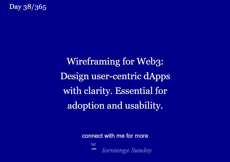 sundaytar1's tweet image. Imagine trying to build a complex DeFi platform without planning the UI first. Frustrating, right? 

That&apos;s your dApp without proper wireframing! It&apos;s your blueprint for creating intuitive blockchain experiences.