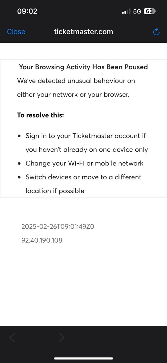 Fuck u ticketmaster xoxox