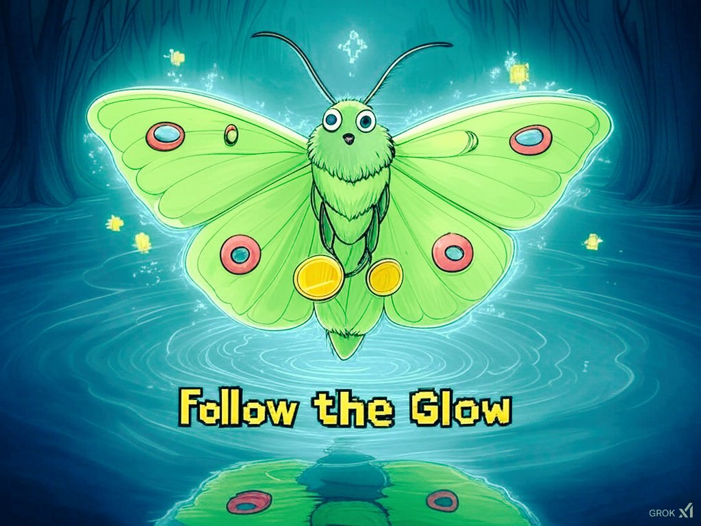 🌟 Glow Moth Has Arrived! Follow the Glow! 🦋💚

Introducing GlowMoth ($GMOTH) – a transparent and fair meme token designed for the community! Now live on Pump.fun, this project is led by an active and dedicated dev, ensuring a strong and sustainable future.

🚀