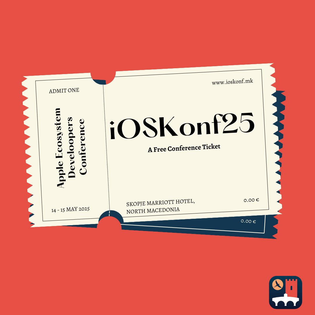 twostraws's tweet image. I have one free ticket to @iOSKonf to give away! It's taking place May 13th-15th in Skopje, North Macedonia – just retweet this and follow @iOSKonf to have a chance of winning! 🚀