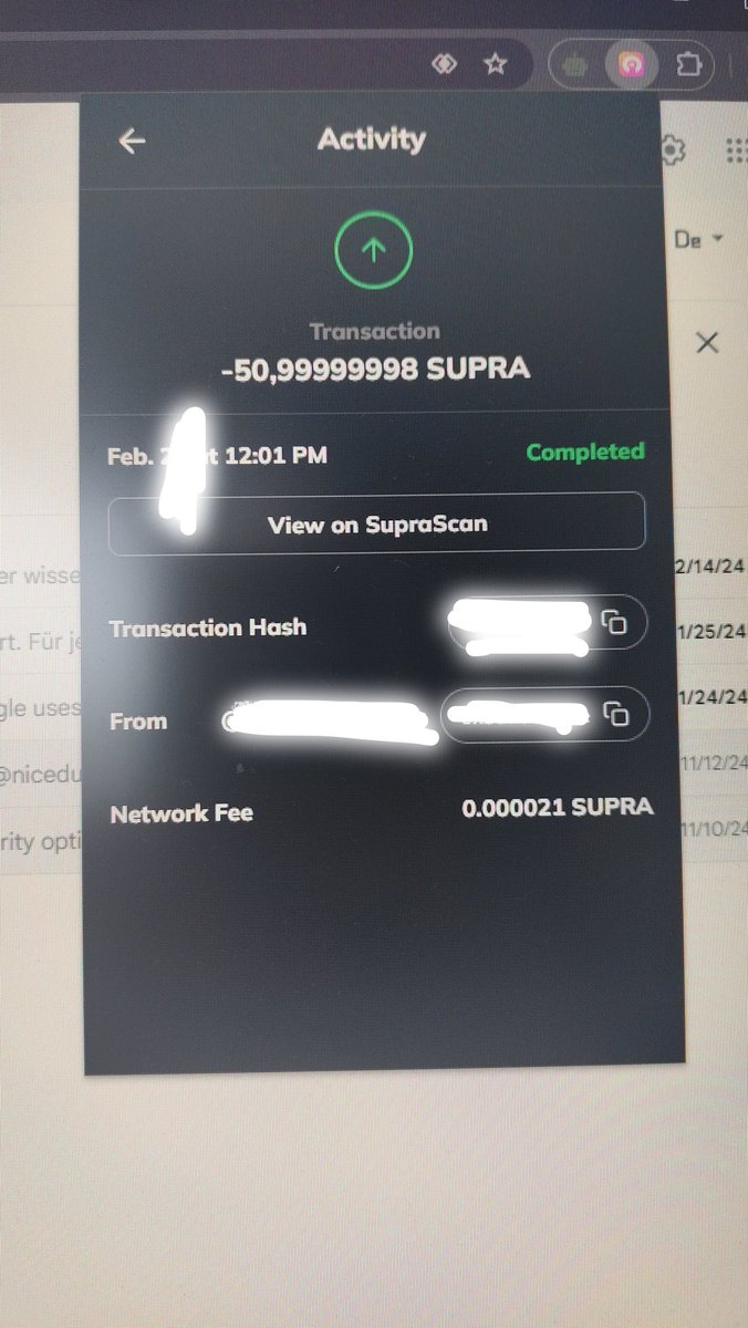 Zlatinio's tweet image. I tested #supra

Just one #example

These are the #Fees for one #transfer!
0,000021 $Supra in less than 1-2 seconds the transfer happens!

#Supra saves your time and money!

@Cryptomummy5 @AltcoinDailyio @BTC_Archive @DexlynLabs @elonmusk @pumpItdotpro @Dr_Brain_Bow