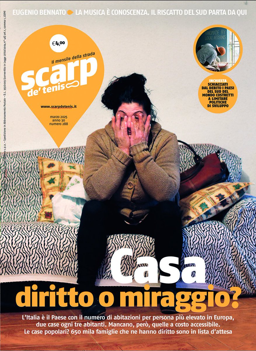 Stefano Lampertico (@stefanolamp) on Twitter photo Ecco <a href="/scarpdetenis/">Scarp de' tenis</a> di marzo. Copertina dedicata al tema della casa. "Diritto o miraggio?" Storie, dati, testimonianze. Nel giornale tanto altro. Le interviste a <a href="/LaImaiMessina/">Laura Imai Messina</a>, <a href="/nelloscavo/">nello scavo</a> ed Eugenio #Bennato. Da oggi in anteprima su shop.scarpdetenis.it. Da sabato in strada. Ecco <a href="/scarpdetenis/">Scarp de' tenis</a> di marzo. Copertina dedicata al tema della casa. "Diritto o miraggio?" Storie, dati, testimonianze. Nel giornale tanto altro. Le interviste a <a href="/LaImaiMessina/">Laura Imai Messina</a>, <a href="/nelloscavo/">nello scavo</a> ed Eugenio #Bennato. Da oggi in anteprima su shop.scarpdetenis.it. Da sabato in strada.