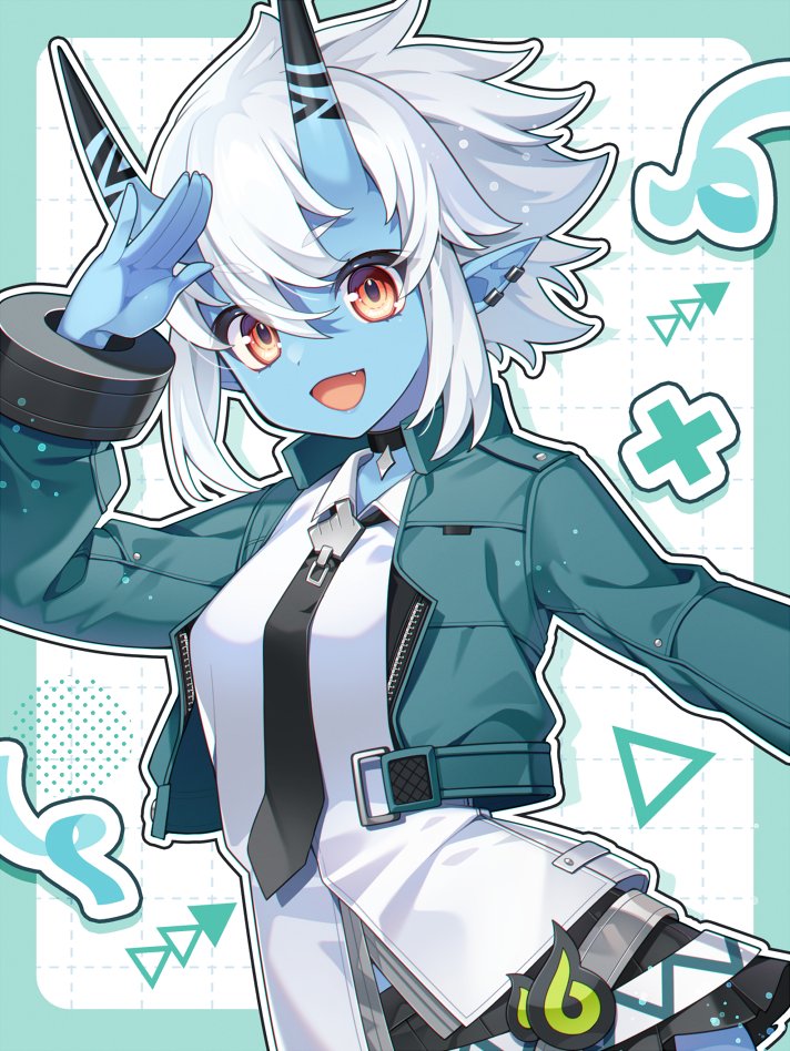 Skebにて、ゼンゼロの蒼角を描かせて頂きました！ キャラデザ見た瞬間