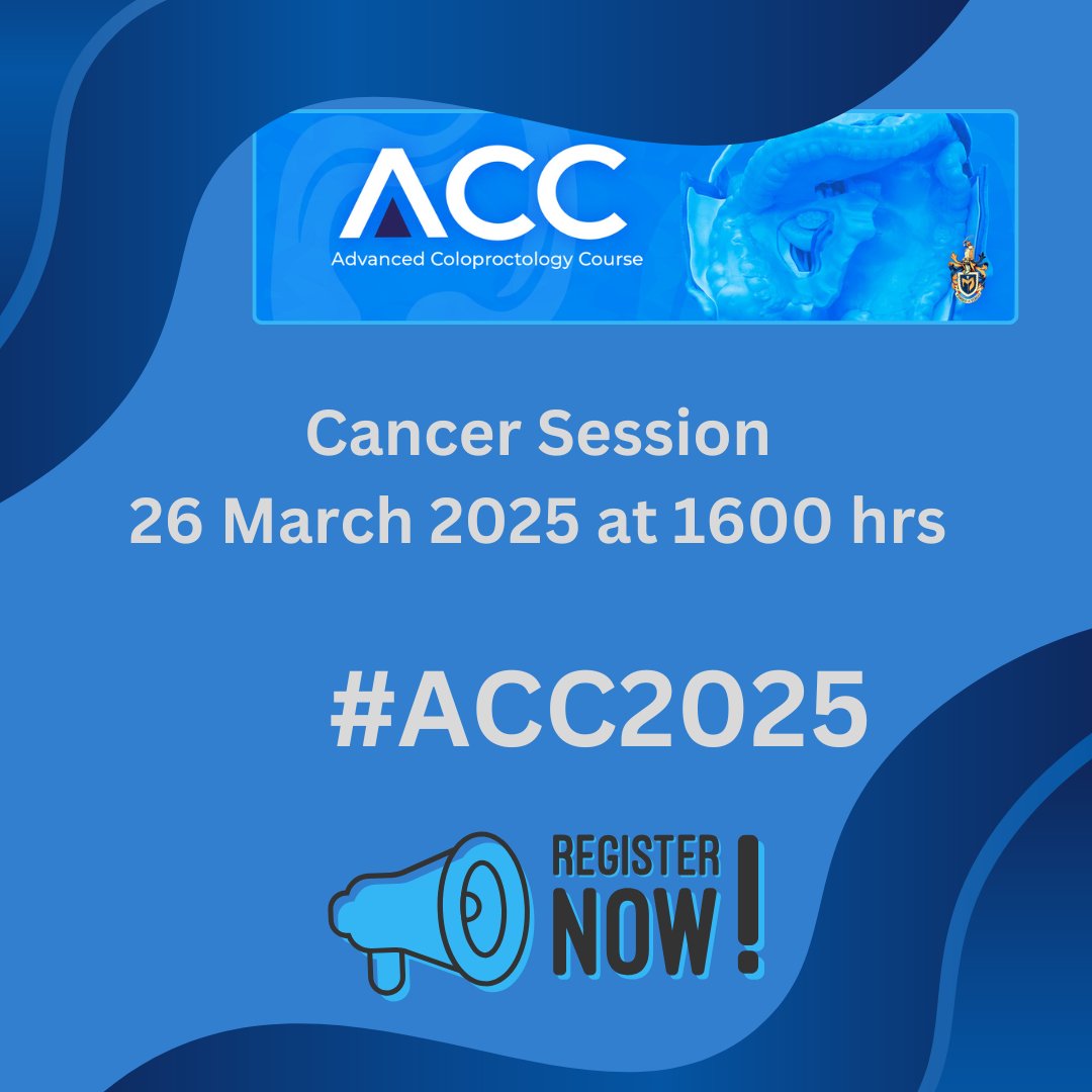 @ACPGBI (@acpgbi) on Twitter photo 🚨 Don’t miss #ACC2025 Cancer Session! 🚀 Dive into talks on #colorectalcancer Immunotherapy, rare tumors, non-op management & robotic techniques! @ultanmcd, Ian Jenkins, <a href="/SoniaRamMD/">Sonia Ramamoorthy, MD FACS FASCRS</a> & <a href="/bowelsurgeon/">James Kinross</a> for insights that could change lives! <a href="/RSMcoloproct/">RSM Coloproctology Section</a>
👉bit.ly/ACC_2025 🚨 Don’t miss #ACC2025 Cancer Session! 🚀 Dive into talks on #colorectalcancer Immunotherapy, rare tumors, non-op management & robotic techniques! @ultanmcd, Ian Jenkins, <a href="/SoniaRamMD/">Sonia Ramamoorthy, MD FACS FASCRS</a> & <a href="/bowelsurgeon/">James Kinross</a> for insights that could change lives! <a href="/RSMcoloproct/">RSM Coloproctology Section</a>
👉bit.ly/ACC_2025