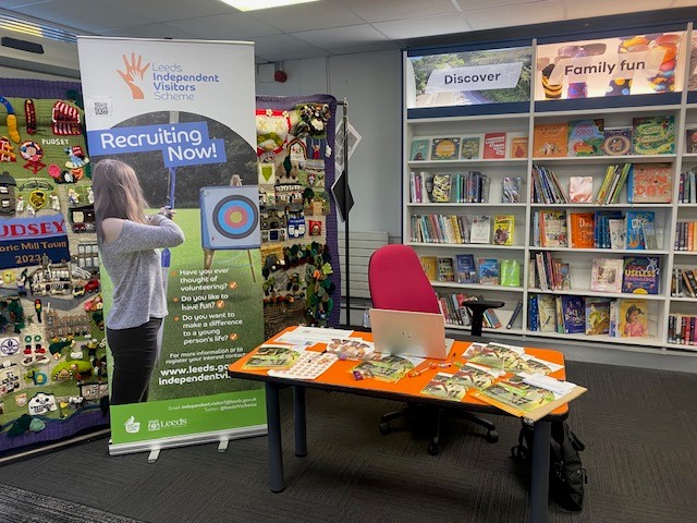All set up <a href="/LCCPudseyHub/">Pudsey Community Hub</a>  today 10am-2pm.  Come and have a chat to us about volunteering with the scheme. Or find out more by visiting bit.ly/39ipaah

#volunteer #havefun #befriendachildincare
