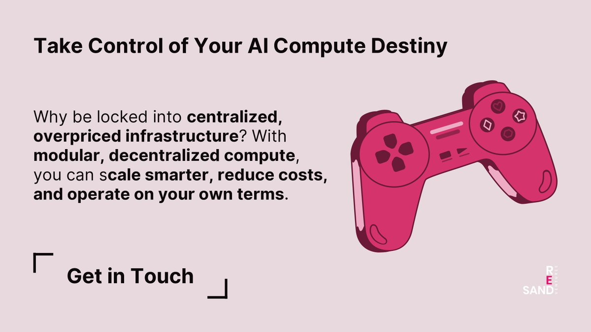 Why be locked into overpriced infrastructure? With modular, decentralized compute, you can scale smarter + reduce costs

&gt; Decentralized, modular, and efficient
&gt; No middlemen, no arbitrary restrictions
&gt; Full control over your AI infrastructure

Contact our team for more: