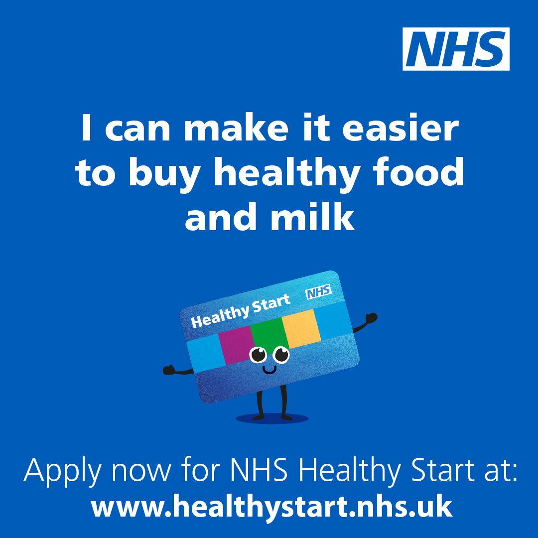 If you’re eligible for NHS Healthy Start, you can use your card as soon as it’s activated. Keep it safe so it’s ready for when you need it – even if that’s not every week.

Check eligibility: 🍎 healthystart.nhs.uk/how-to-apply/
