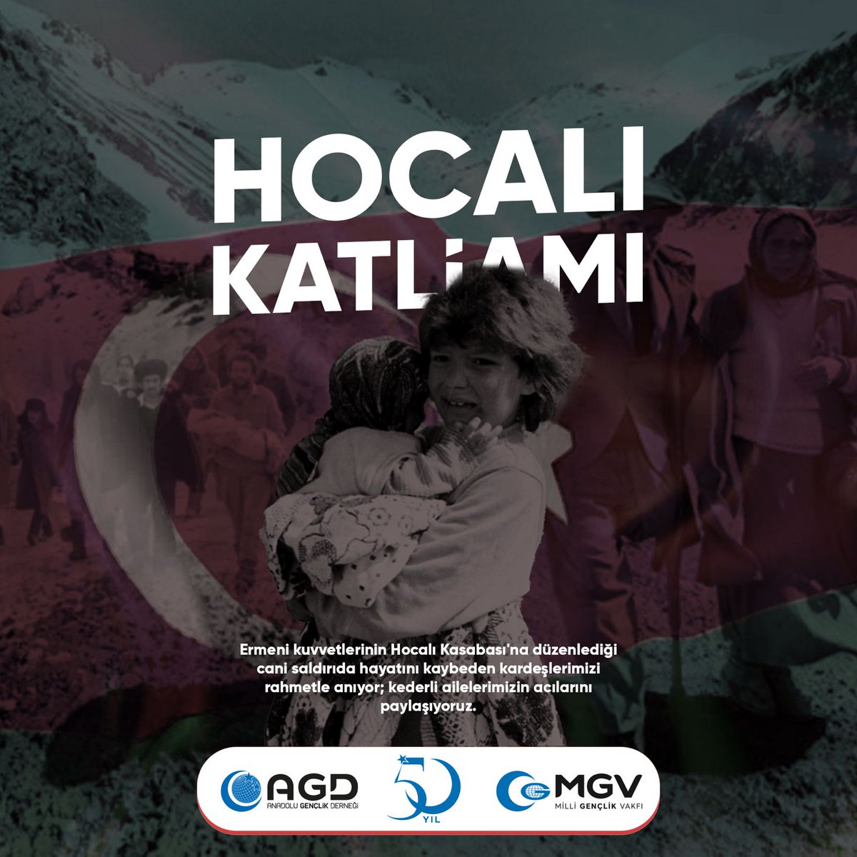 “Ne yaparsanız yapın ama soykırımı unutmayın! Çünkü unutulan soykırım tekrarlanır.”

Aliya İzzetbegoviç
#HocalıKatliamı