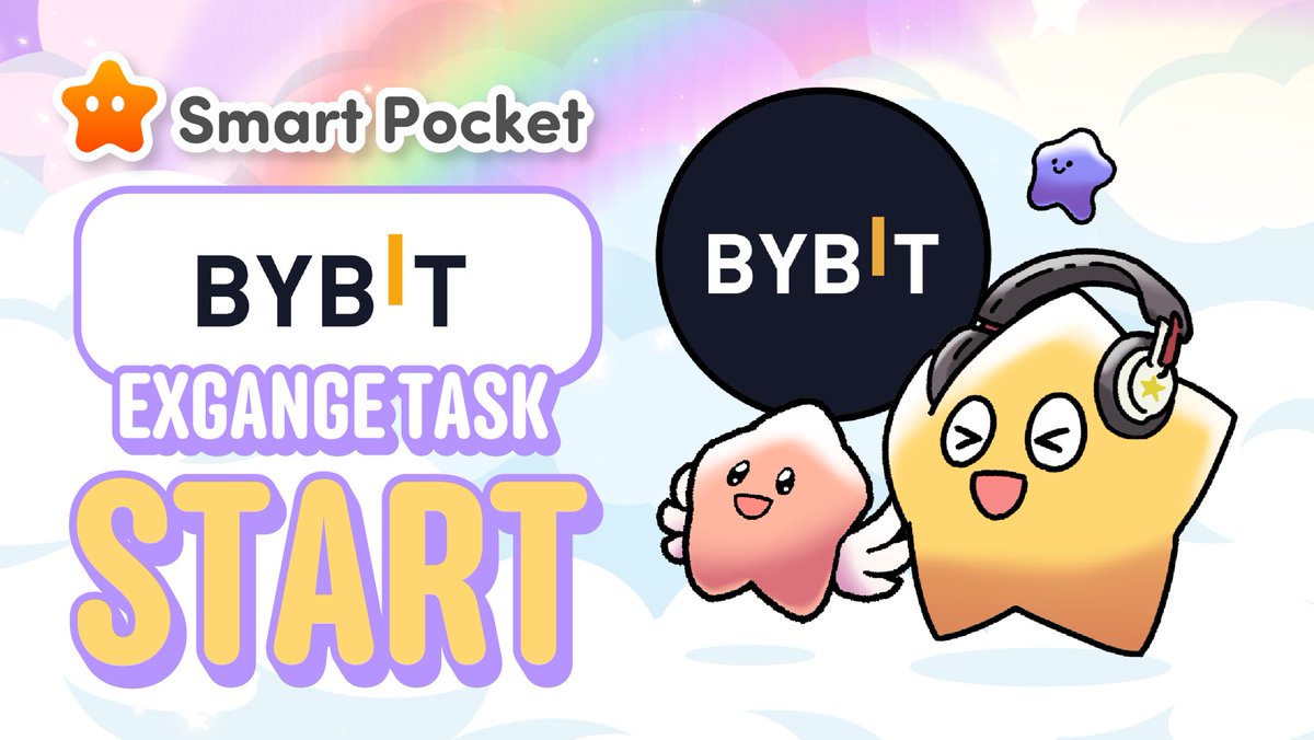 Smart Pocket New Mission Start 🎉🎉🎉

Earn points by following &amp; registering of BYBIT  <a href="/Bybit_Official/">Bybit</a> in the Smart Pocket app! 🌟
Complete simple tasks and get rewards now!