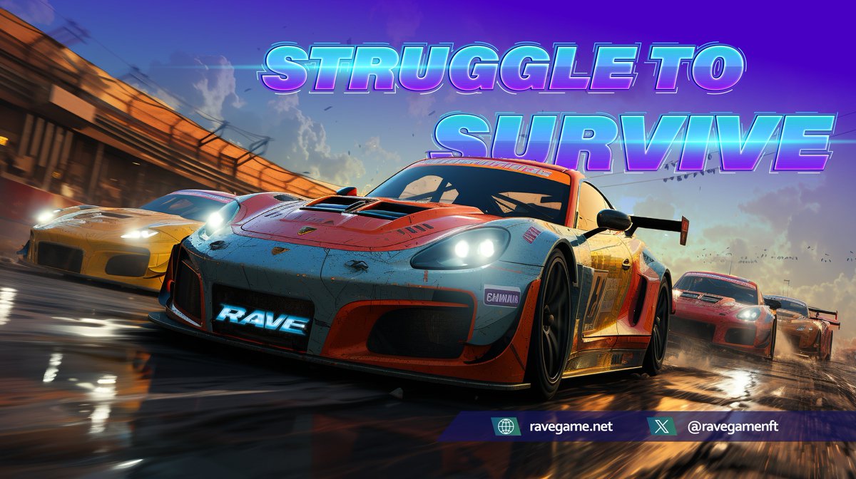 More than just a race, it's a fight for survival🏁 Every driver, every team, giving it their all

The thrill of victory, the agony of defeat – that's the struggle to survive🏎💨

#Rave #Web3Games