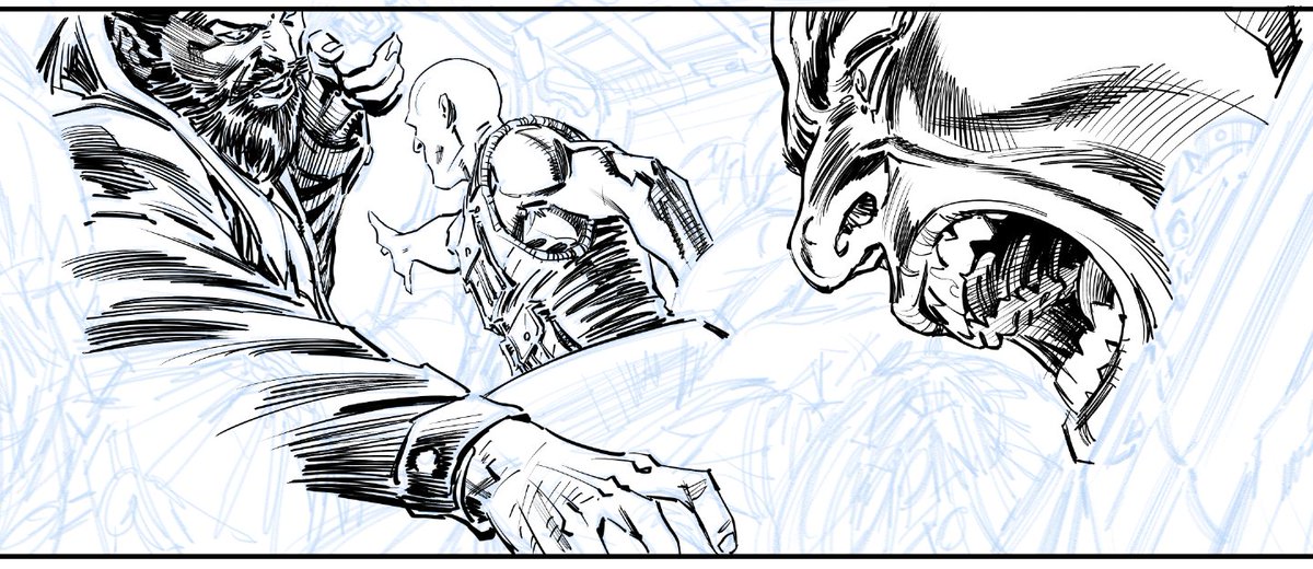 Inking #splattocomics #art #comicart #wip #comicbooks