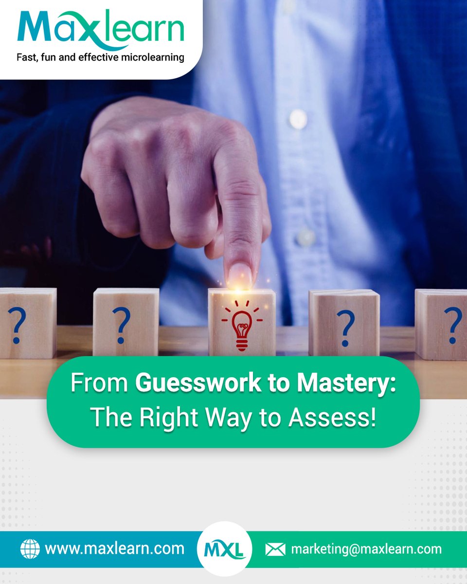 maxlearn_global's tweet image. ✅ Eliminate Guesswork, Build Real Expertise! 🎯
📚 Do your microlearning learners guess their way to a pass?
🔍 Gain deeper insights here: [maxlearn.com/blogs/microlea…]
#ComplianceMicrolearning #CorporateCourse #ROI #Gamification
