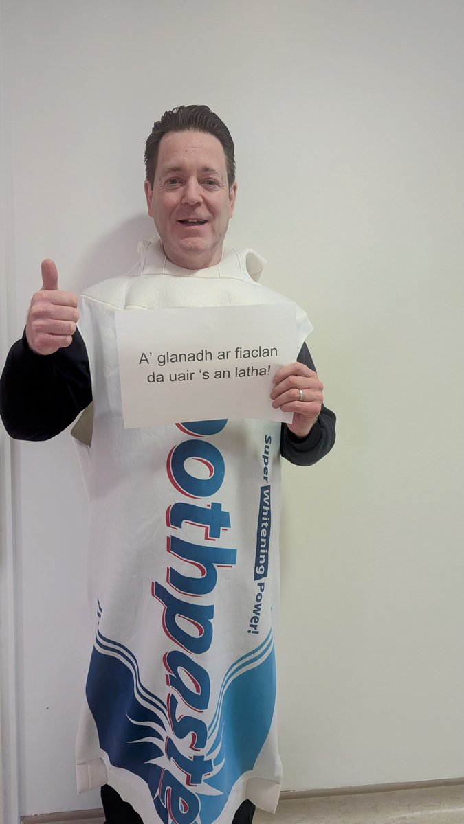 Tha Caiptean Toothpaste a’ Cleachdadh Gàidhlig gus Slàinte Beòil a Bhrosnachadh anns na h-Eileanan an Iar

cne-siar.gov.uk/gd/news/2025/t…

#SeachdainNaGàidhlig2025 #CeanglaicheanGunChrìch