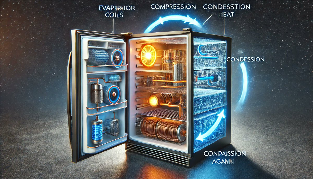 How Refrigerators Keep Food Cold: The Role of Thermodynamics and Energy Transfer refoorest.com/blog/2025/02/2…